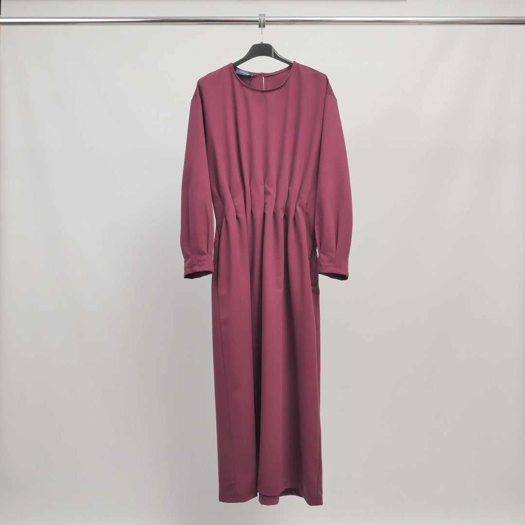 Robe longue fluide à taille froncée – ref TDM82325