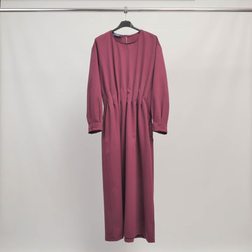 Robe longue fluide à taille froncée – ref TDM82325