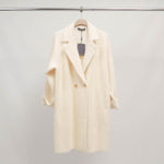 Load image into Gallery viewer, Textured ivory oversized long coat – ref DSY2401
