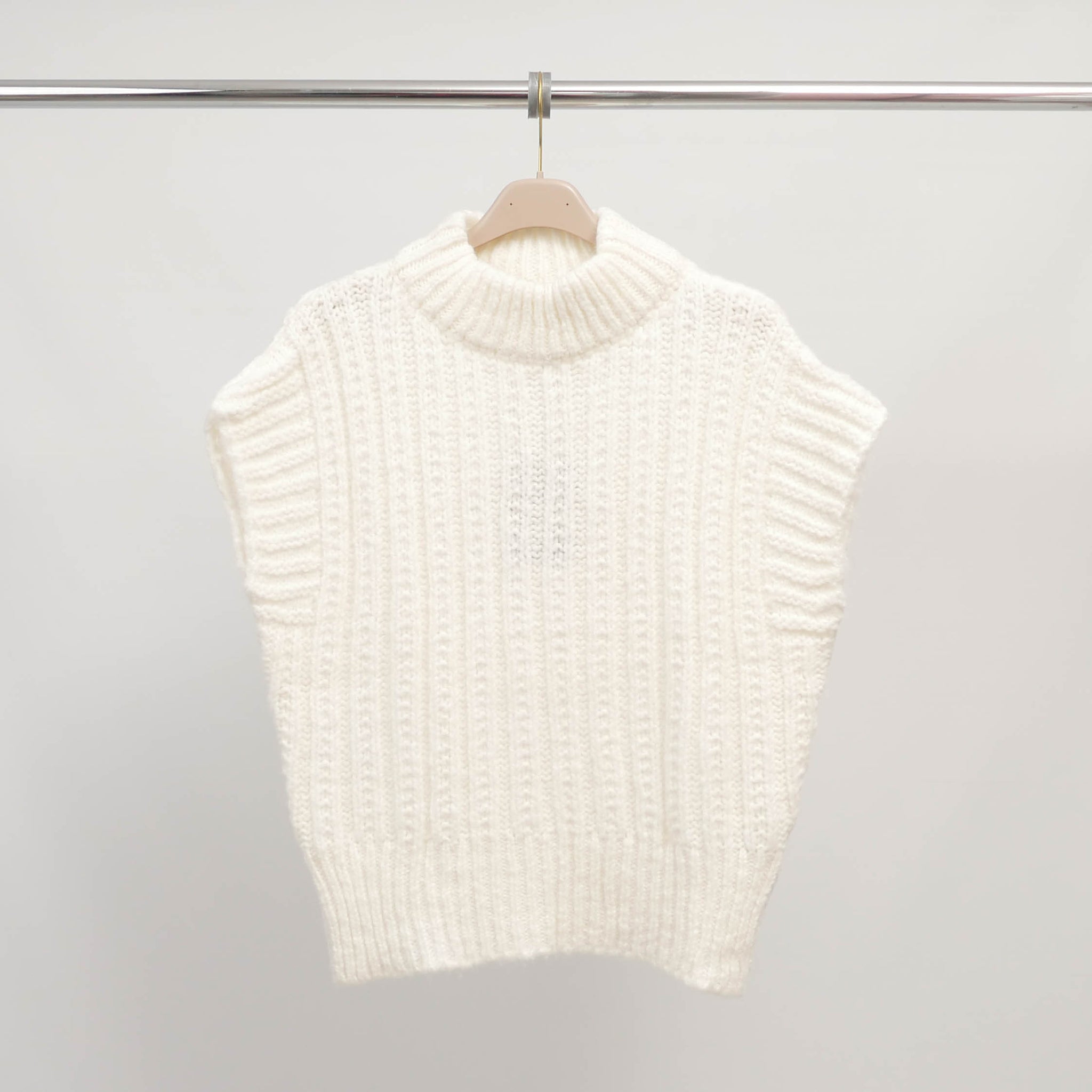 Top sans manches en maille côtelée épaisse – ref CA8950