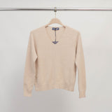 Pull col V maille fine – YF37010