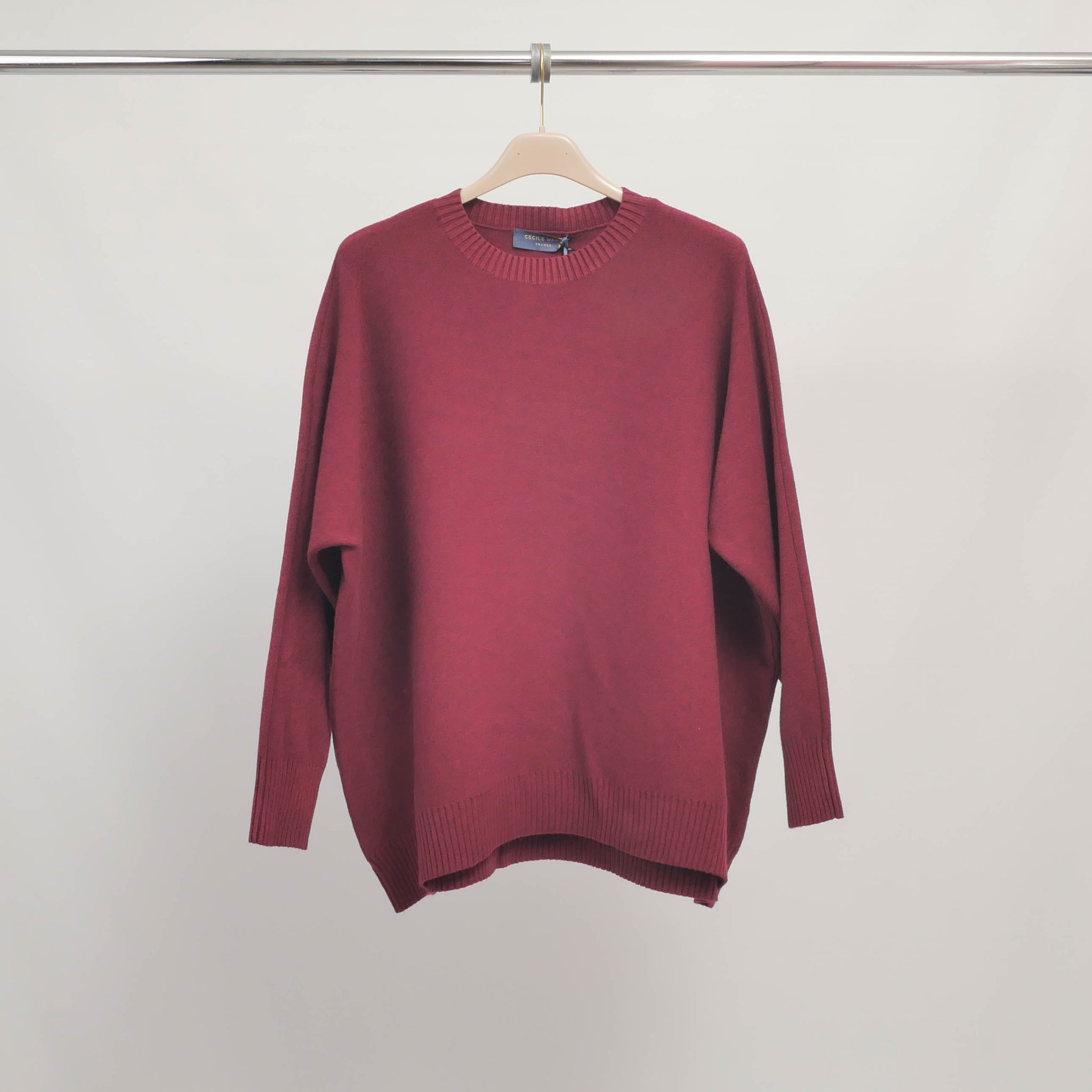 Pull col rond coupe ample en maille douce – DSY25269