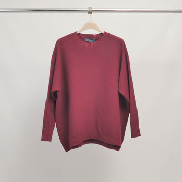 Pull col rond coupe ample en maille douce – DSY25269