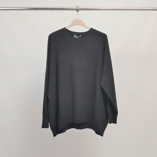 Pull col rond coupe ample en maille douce – DSY25269