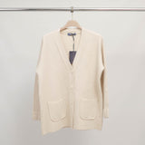 V-neck knit vest with patch pockets – DSY9473 