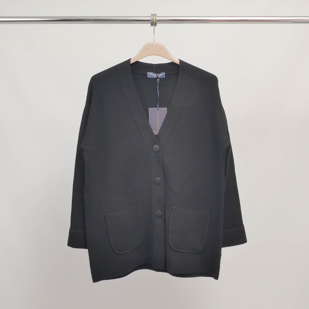 Gilet maille col V poches plaquées – DSY9473