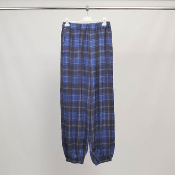 Pantalon à carreaux bas élastiqué en viscose – DB14773