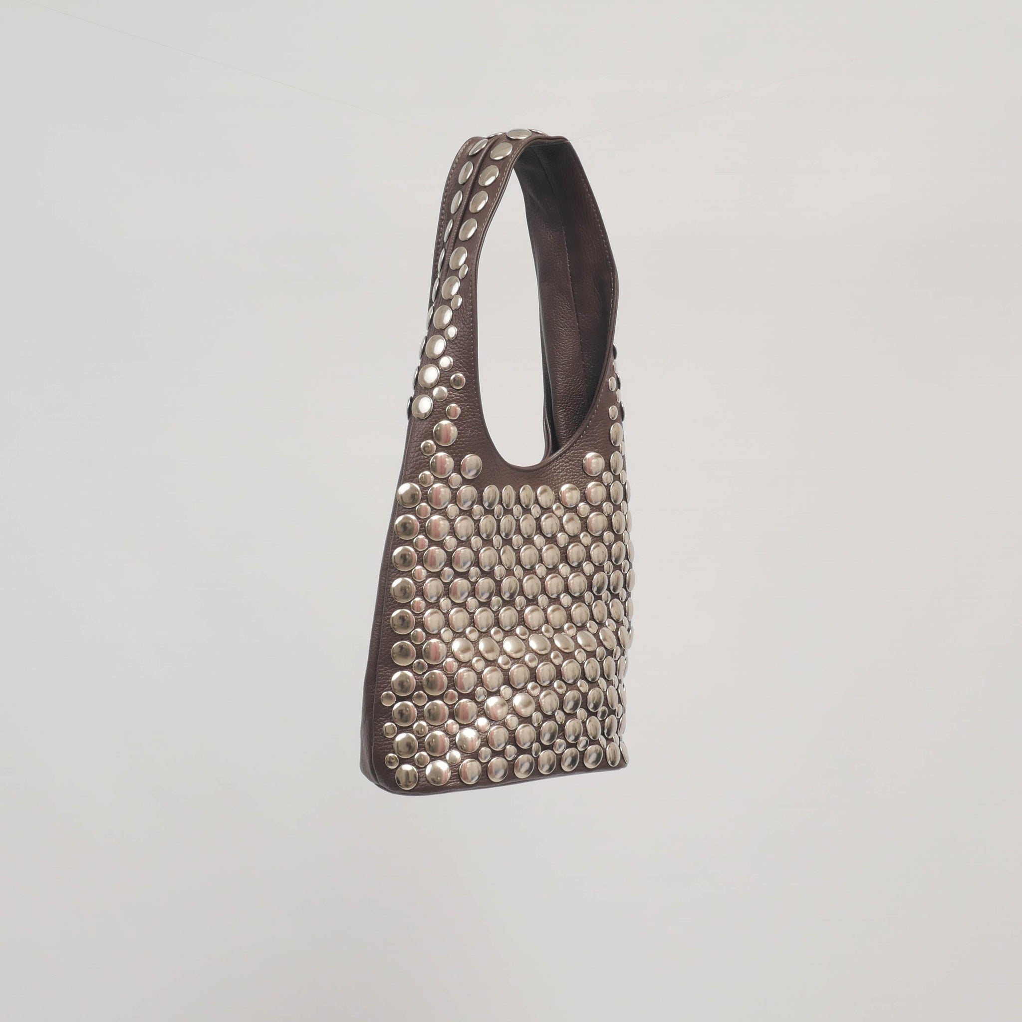Sac épaule clouté cuir grainé – BK1546-2