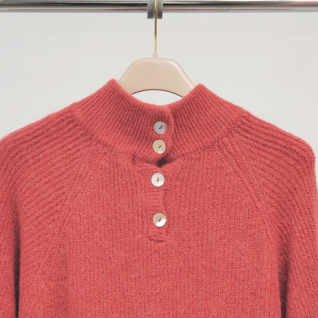 High-neck sweater with buttons at the back CA8944 