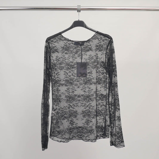 Top dentelle ajusté manches longues – TDM83325-2