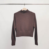 Pull col montant maille brillante DSY9524