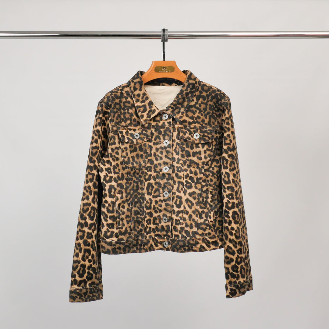 Short leopard print jacket SD8065