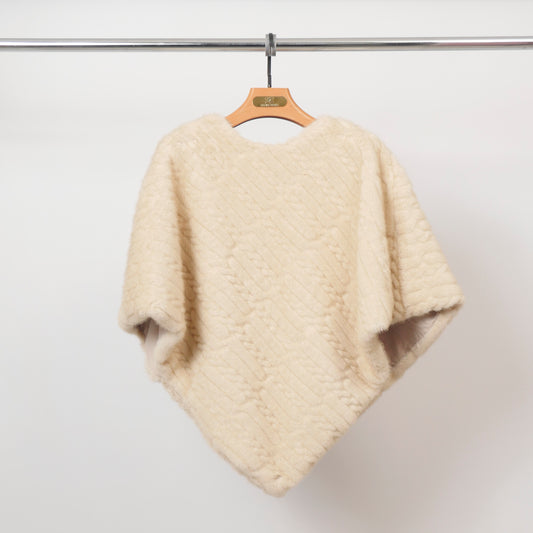 Cape effet fourrure mi-longue douce TDM93925