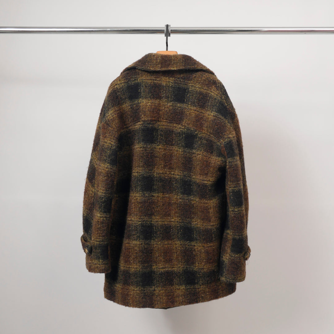 Brushed wool check jacket – TDM82225