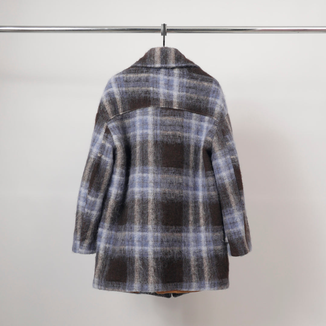 Brushed wool check jacket – TDM82225