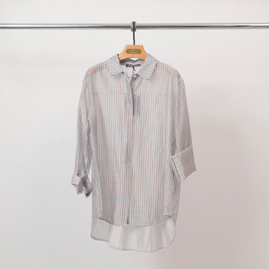 Chemise à carreaux coupe fluide en Tencel - TDM50320-58