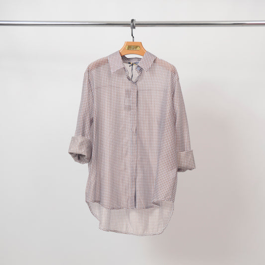 Chemise à carreaux coupe fluide en Tencel - TDM50320-59