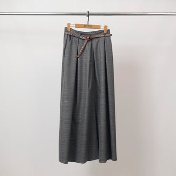 Pantalon large style jupe-culotte à ceinture - CVA824687-4