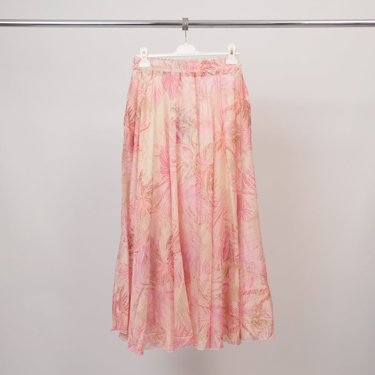Printed skirt with elasticated waist – db75152 3 