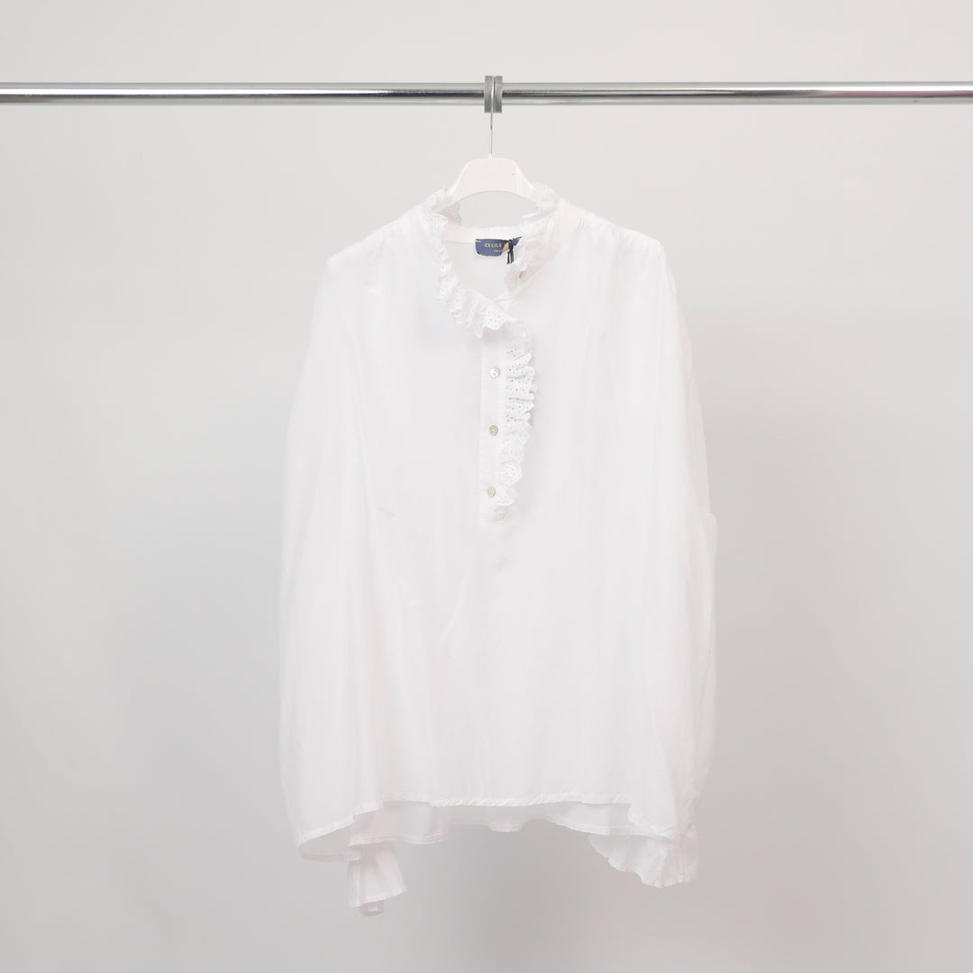 High-neck lace shirt – DB3583 