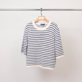 Pull en maille rayée manches courtes – CA9633