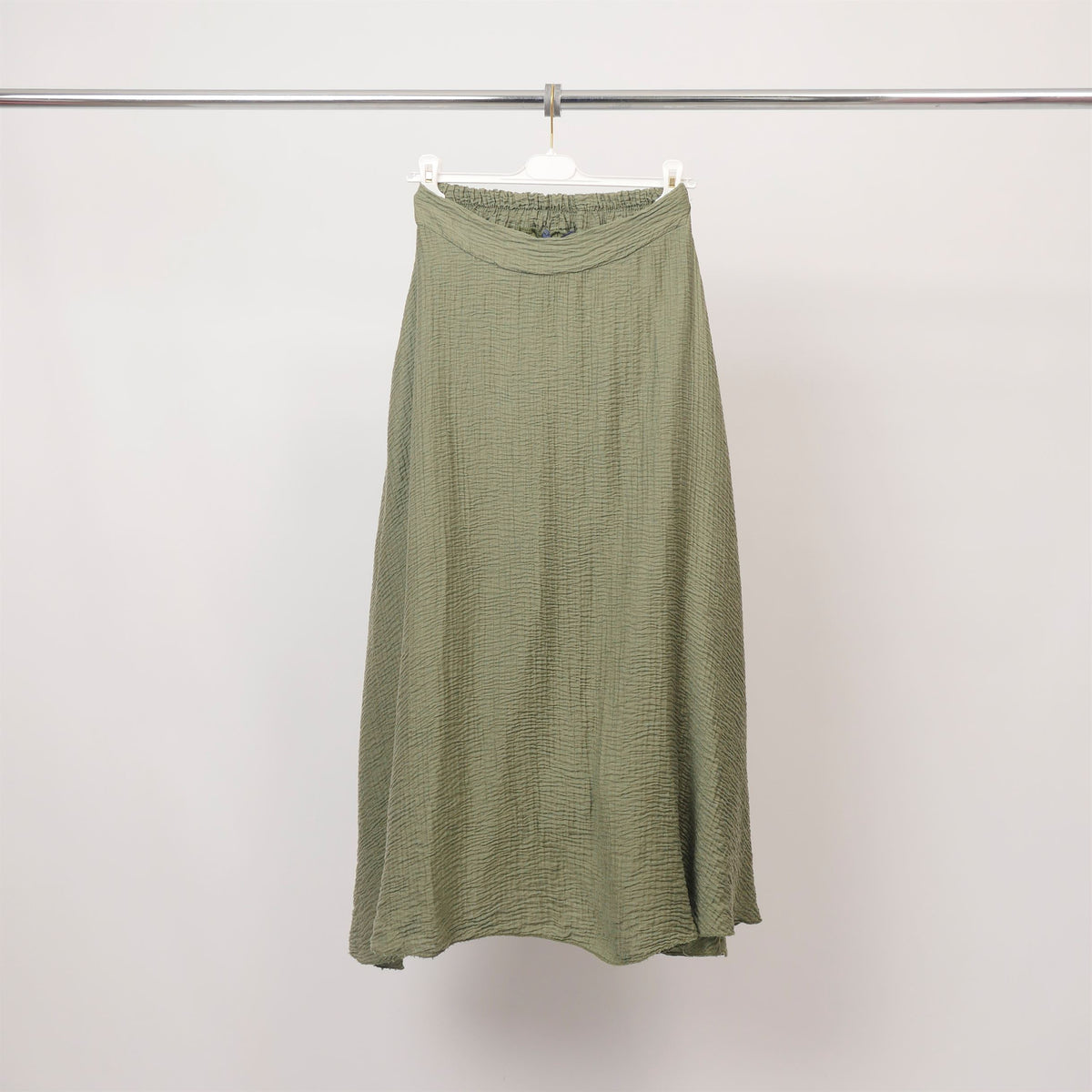 Textured skirt with elasticated waist – db14642