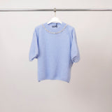 Pull Mohair Col Rond Strass MCL24123