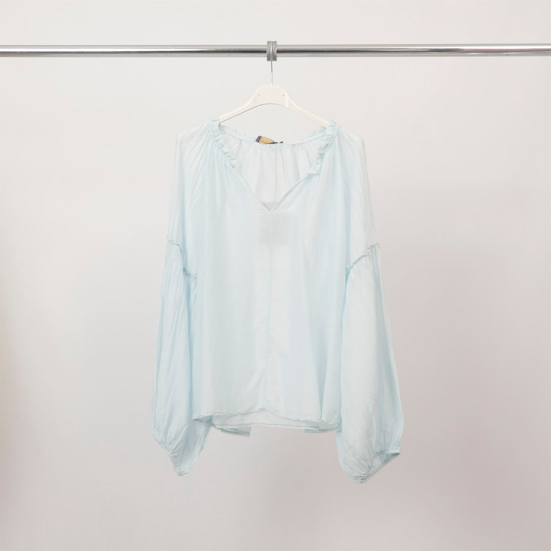 Lightweight, flowing blouse in cotton and silk – KD9229TC