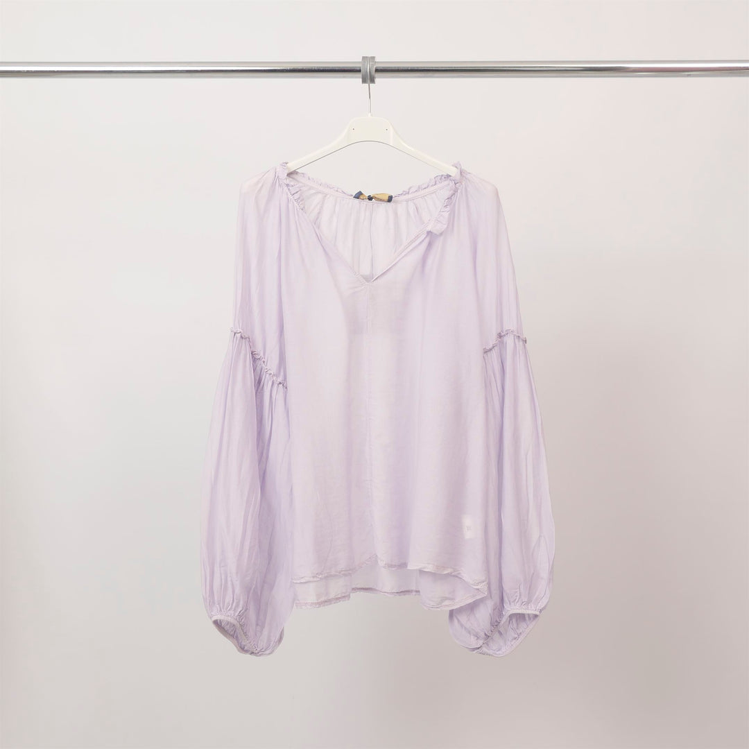 Lightweight, flowing blouse in cotton and silk – KD9229TC