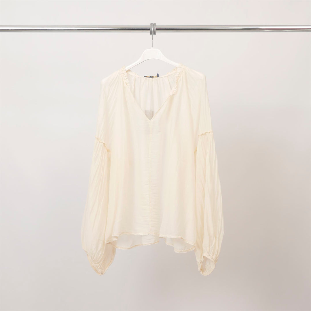 Lightweight, flowing blouse in cotton and silk – KD9229TC