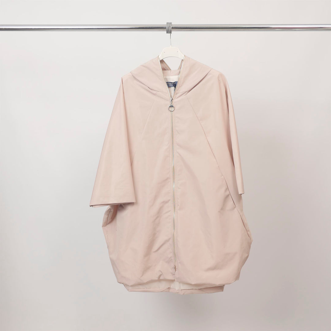 Straight-cut zip-up hooded coat – HM7135 