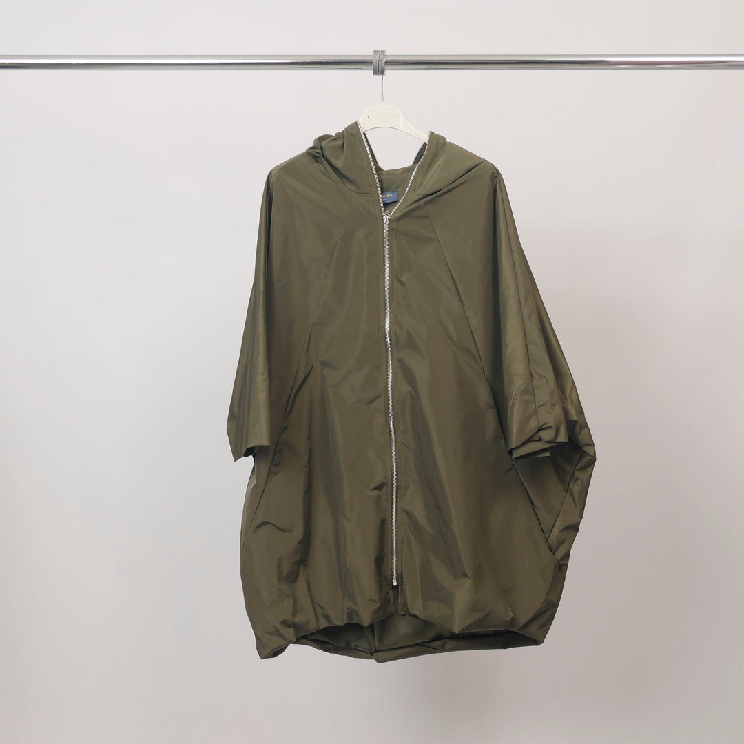 Straight-cut zip-up hooded coat – HM7135 