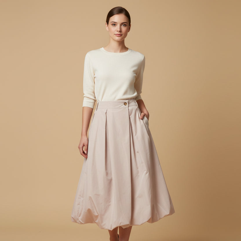 Full waisted midi skirt with elasticated waist – hm7237