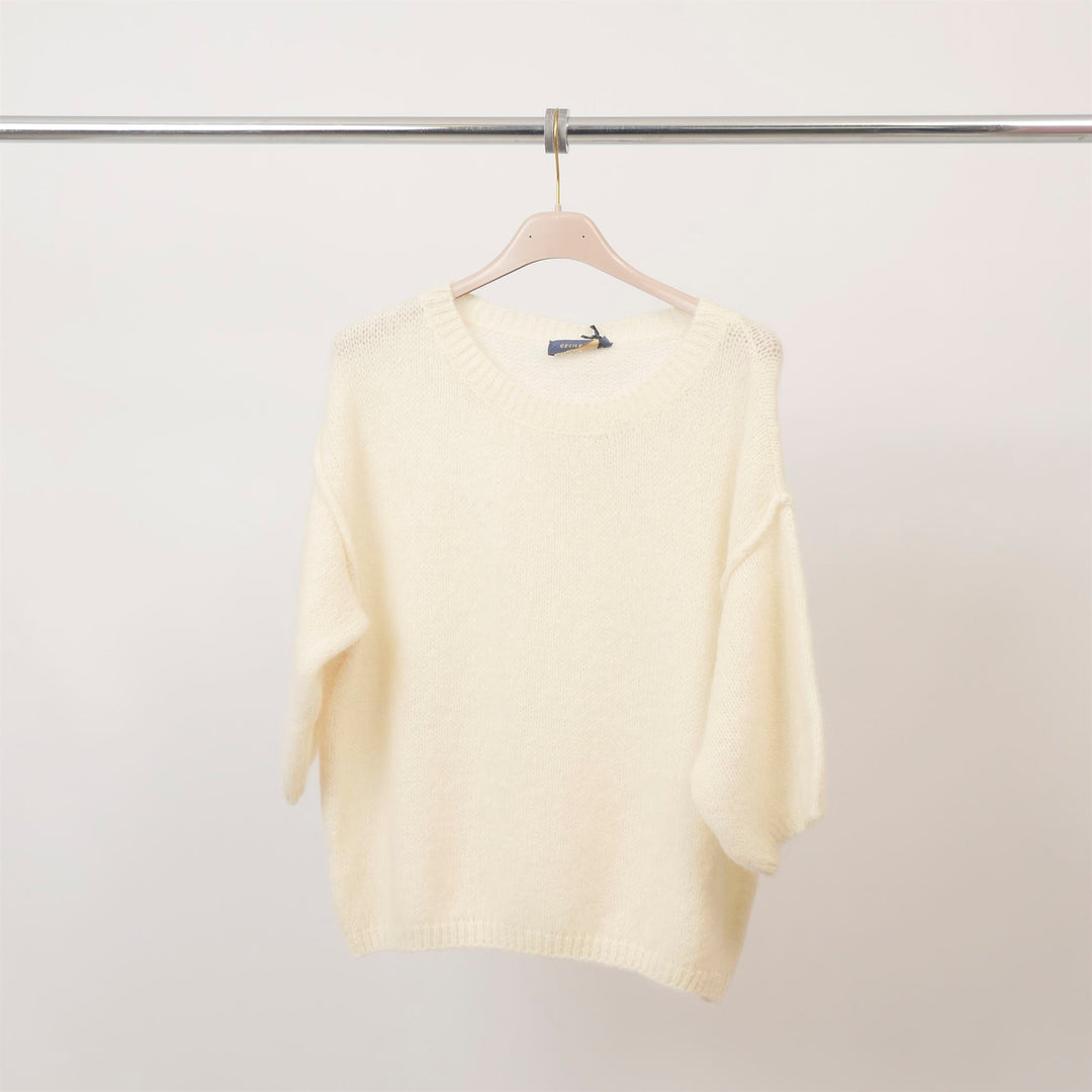 Soft knit boat neck sweater – PJ25070 