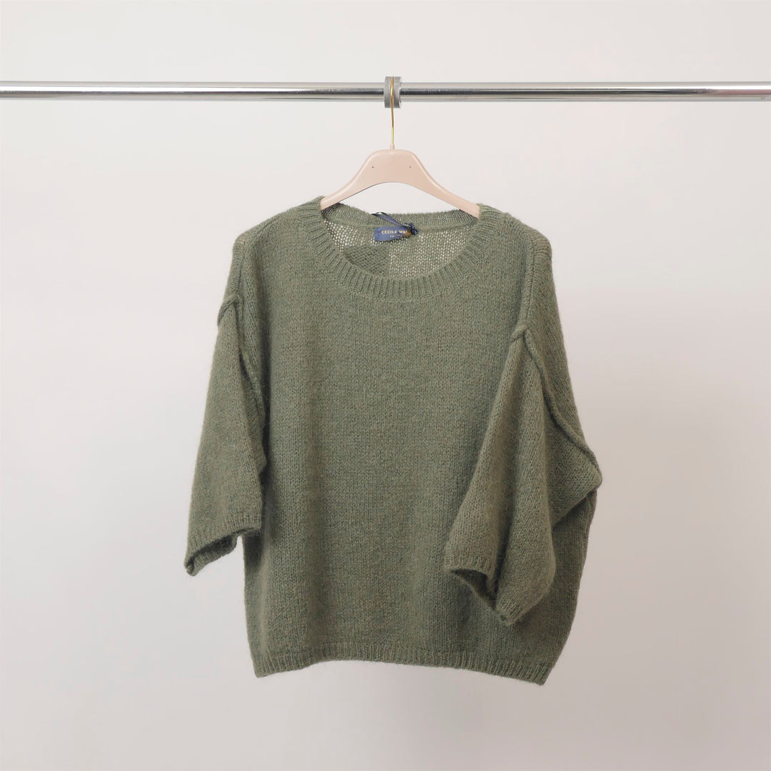 Soft knit boat neck sweater – PJ25070 