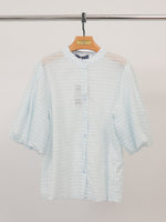 Charger l'image dans la galerie, Chemise rayée manches bouffantes col officier SSC80555
