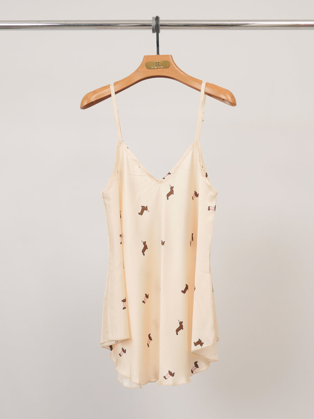 Dog print satin camisole KD9173VS-4