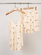 Dog print satin camisole KD9173VS-4