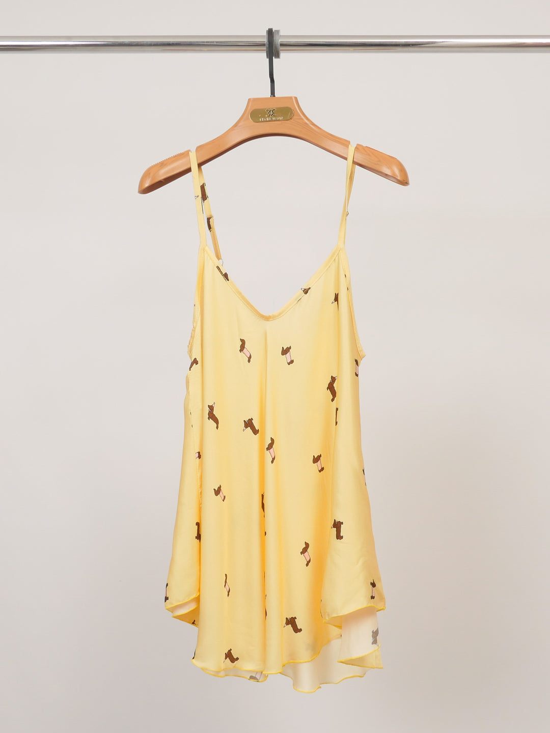 Dog print satin camisole KD9173VS-4