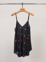 Dog print satin camisole KD9173VS-4