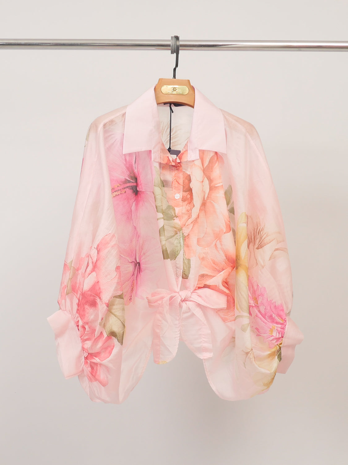 Blouse imprimée encolure travaillée kd8971 4