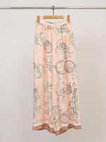 Load image into Gallery viewer, Satin printed wide-leg trousers KD6637VS-35
