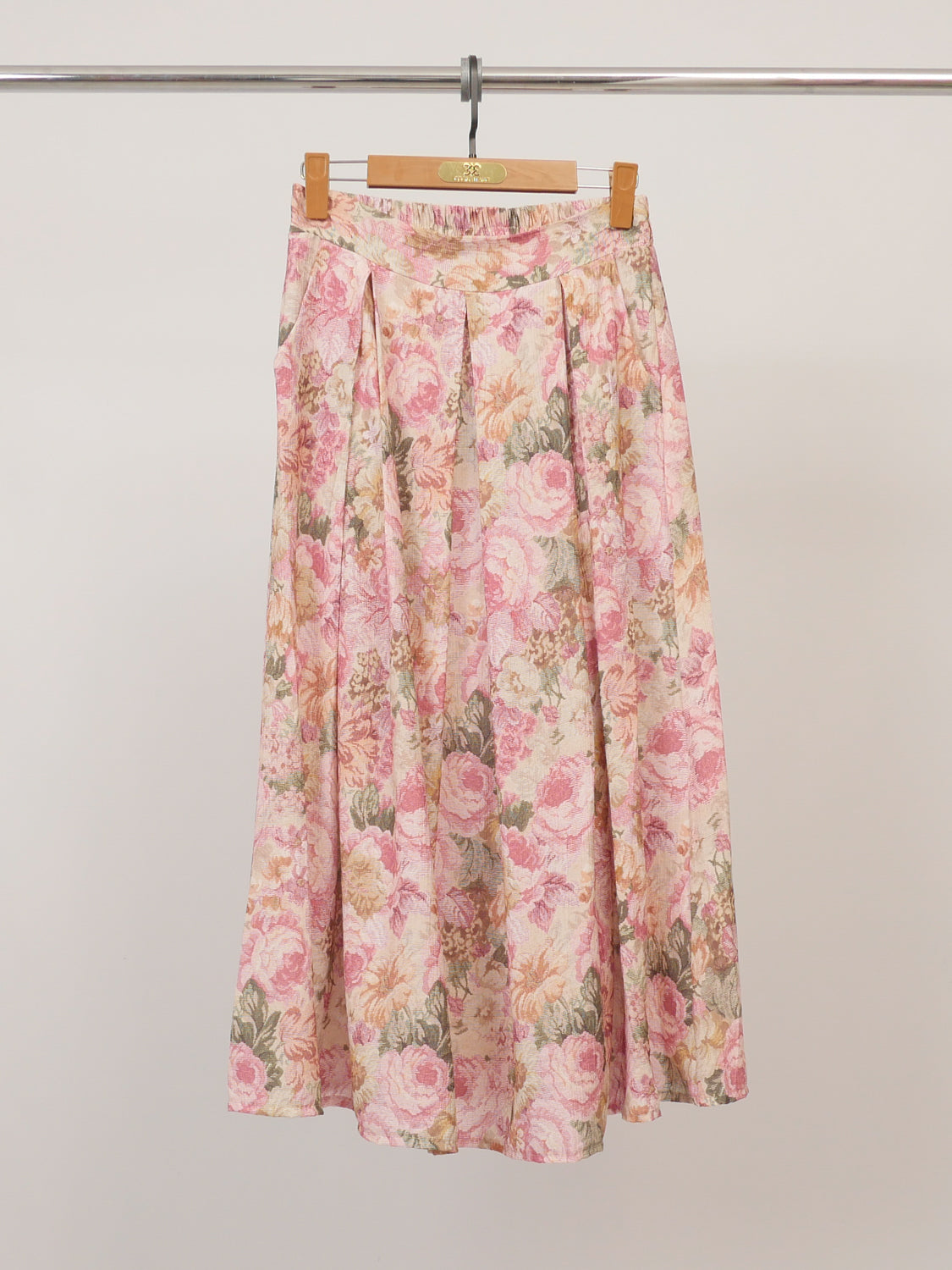 Jupe midi texturée imprimée fleurie kd9090tc 5