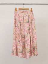 Floral print textured midi skirt KD9090TC-5