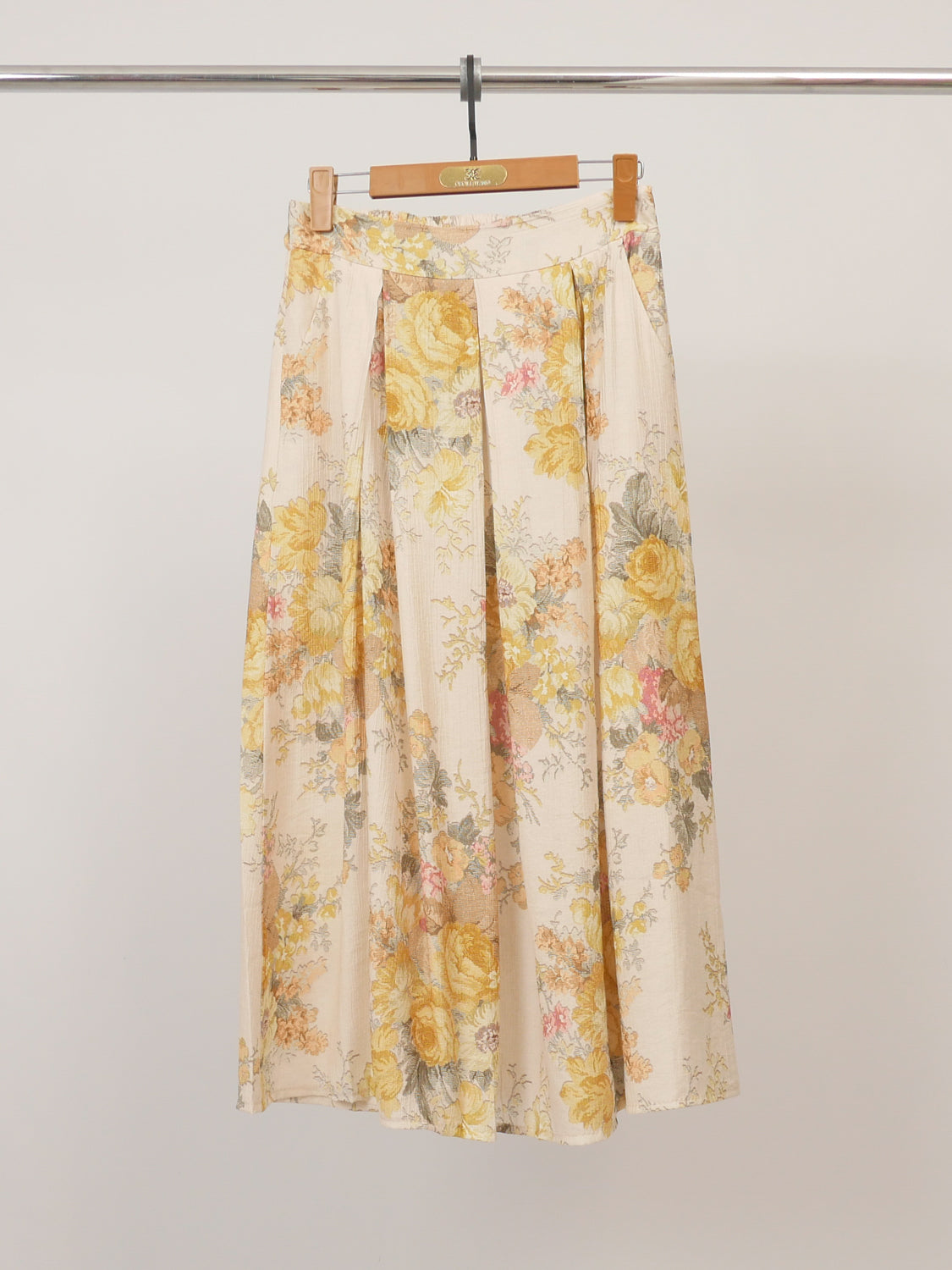 Jupe midi texturée imprimée fleurie kd9090tc 7