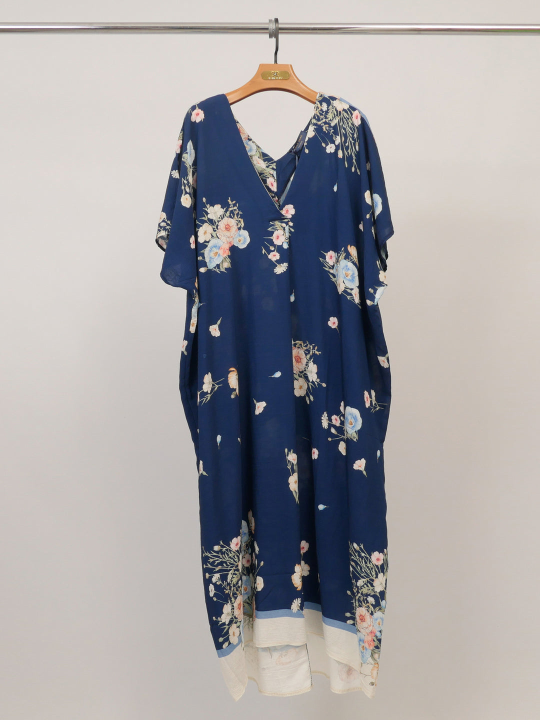 Robe manches courtes Col V Texturée KD5083TC-22