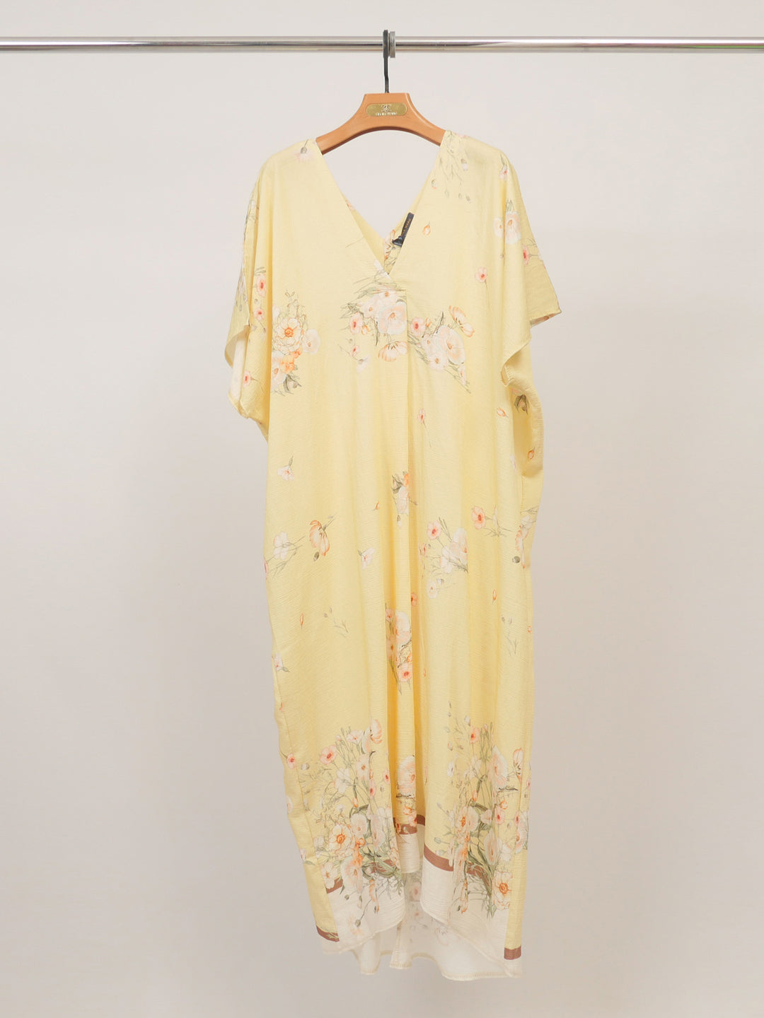 Robe manches courtes Col V Texturée KD5083TC-22