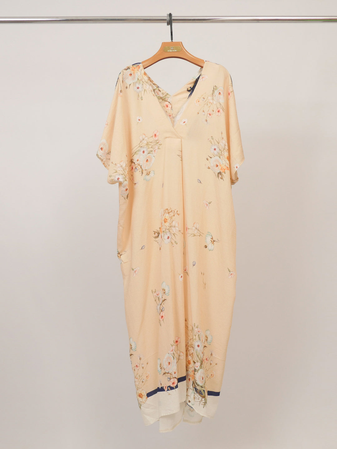 Robe manches courtes Col V Texturée KD5083TC-22