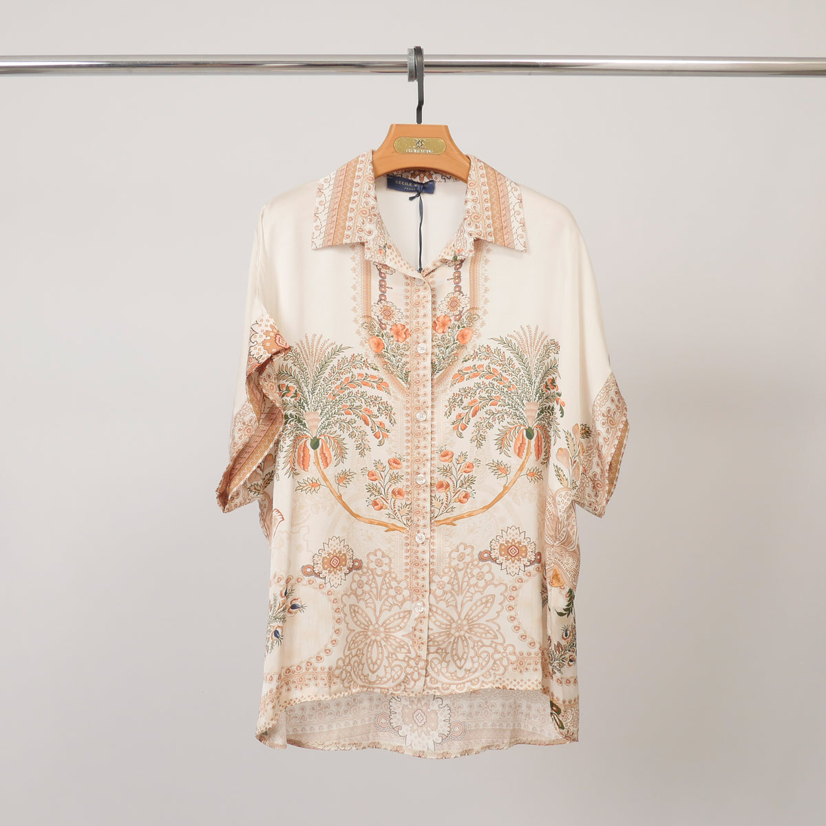 Tunique fluide imprimé floral satinée kd9119vs 3