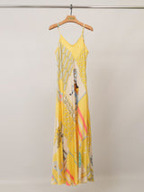 Robe longue satinée KD7505VS-20